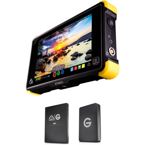 Atomos Shogun Flame with 256GB G-Technology SSD Kit - technostore Atomos Shogun Flame with 256GB G-Technology SSD Kit